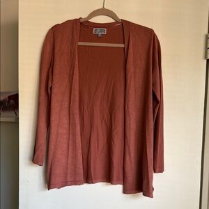 JM Collection Women's Rust Cardigan Sweater
